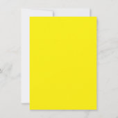 Bright Yellow Wallpaper | Bold Minimalist Design サンキューカード (裏面)