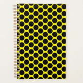 Bright Yellow with Black Dot Style 5.5" x 8.5" プランナー手帳 (正面)