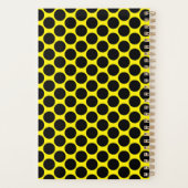 Bright Yellow with Black Dot Style 5.5" x 8.5" プランナー手帳 (裏面)