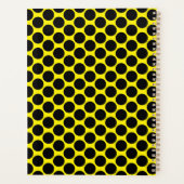 Bright Yellow with Black Dot Style 8.5"x11" プランナー手帳 (裏面)
