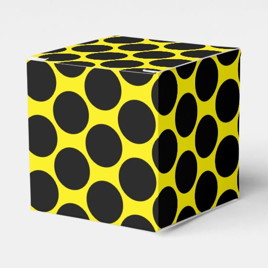 Bright Yellow with Black Dot Style Classic 2x2x2 フェイバーボックス (正面サイド)