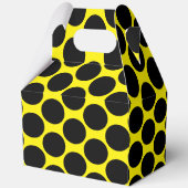 Bright Yellow with Black Dot Style Gable 5x3x6.5 フェイバーボックス (裏面)