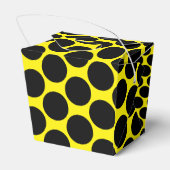 Bright Yellow with Black Dot Style Take Out フェイバーボックス (裏面サイド)