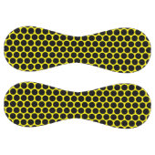 Bright Yellow with Solid Black Dot Pattern ソフトボール (パネル)