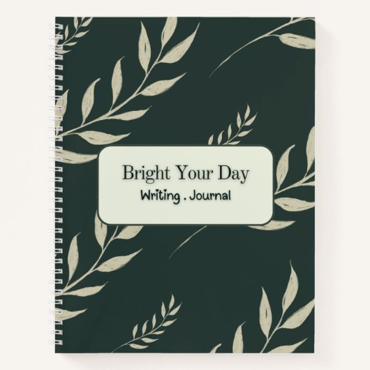 "Bright Your Day" スパイラルノート ノートブック (正面)