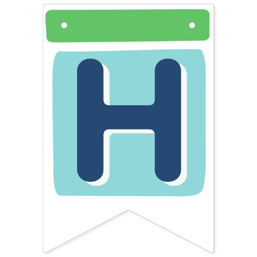 Bright Zoo Jungle Animals Birthday BUNTING FLAGS バンティングフラッグ (第2の旗)