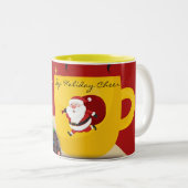BrightChristmas Colorsコーヒーマグ ツートーンマグカップ (正面右)