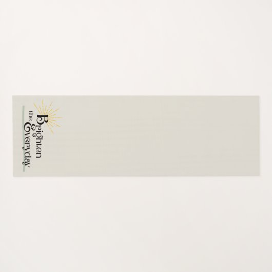 Brighten the Everyday Mindful Calming Minimalist ヨガマット (裏面(横))