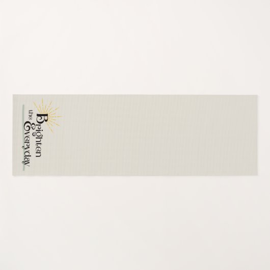 Brighten the Everyday Mindful Calming Minimalist ヨガマット (正面(横))