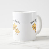 Brighter Together – Cute, lovely Couple Mug Gift ジャンボコーヒーマグカップ (正面右)