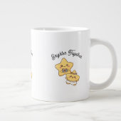 Brighter Together – Cute, lovely Couple Mug Gift ジャンボコーヒーマグカップ (右)