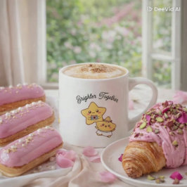 Brighter Together – Cute, lovely Couple Mug Gift ジャンボコーヒーマグカップ