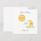 Brighter Together - Sun & Moon sticker 招待状 (正面/裏面)