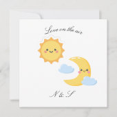 Brighter Together - Sun & Moon sticker 招待状 (正面)