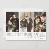Brightest Light Of All White Wedding Announcement シーズンカード (正面)