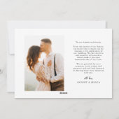 Brightest Light Of All White Wedding Announcement シーズンカード (裏面)