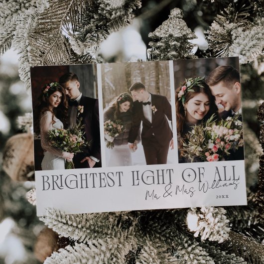 Brightest Light Of All White Wedding Announcement シーズンカード