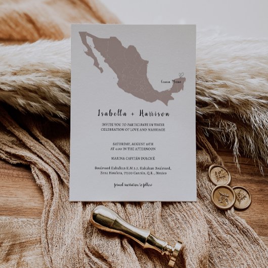 BRIGHTEST Mexico Wedding Invitation 招待状