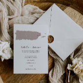 BRIGHTEST Puerto Rico Wedding Invitation Template 招待状