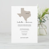 BRIGHTEST TEXAS Wedding Invitation 招待状 (スタンド正面)