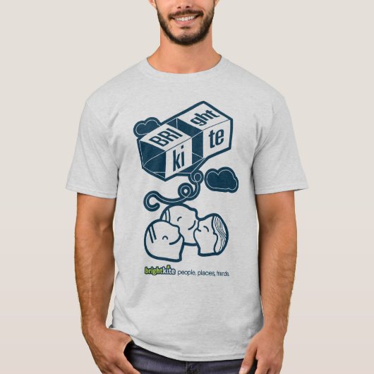 Brightkite.comの人々、場所、友人 Tシャツ (正面)
