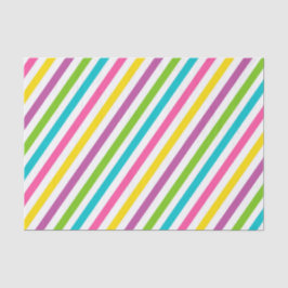 BRIGHTLY COLORED EASTER DIAGONAL STRIPES 薄葉紙