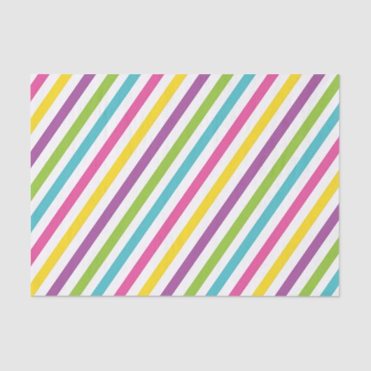 BRIGHTLY COLORED EASTER DIAGONAL STRIPES 薄葉紙 (正面)