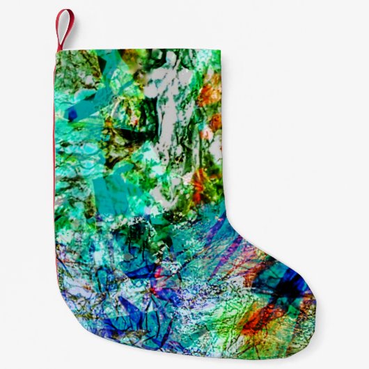 Brightness blue christmas stocking,Deep blue color スモールクリスマスストッキング (正面)