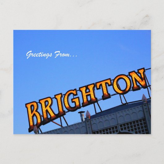 BRIGHTONからの挨拶 ポストカード (正面)