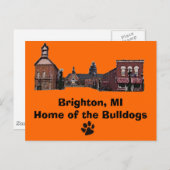 Brighton#56、paw-プリント、Brighton、MIHome of the ... ポストカード (正面/裏面)