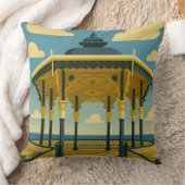 Brighton Bandstand – Coastal Architecture Art クッション (ブランケット)