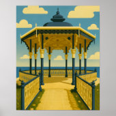 Brighton Bandstand – Coastal Architecture Art ポスター (正面)