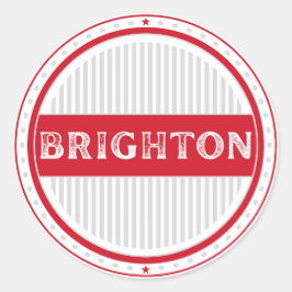 Brighton City Pride Emblem – English Identity ラウンドシール