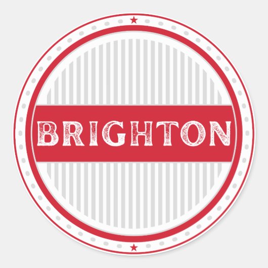 Brighton City Pride Emblem – English Identity ラウンドシール (正面)