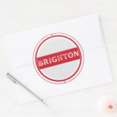 Brighton City Pride Emblem – English Identity ラウンドシール (封筒)