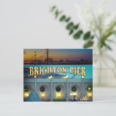 Brighton Pier UK 2枚の写真はがき ポストカード (スタンド正面)