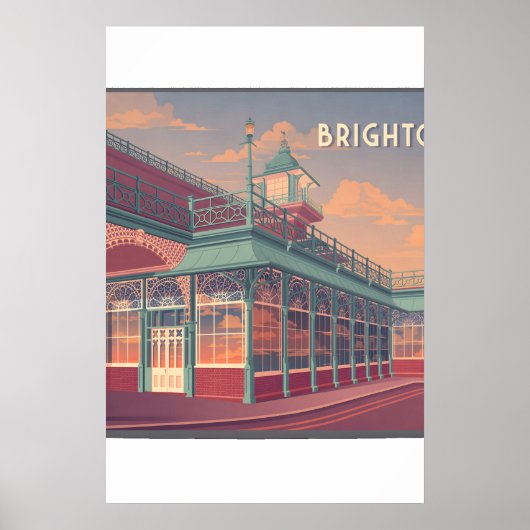 Brighton Travel Poster ポスター (正面)