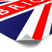 Brighton UK Flag ポスター (角)