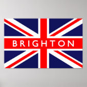 Brighton UK Flag ポスター (正面)