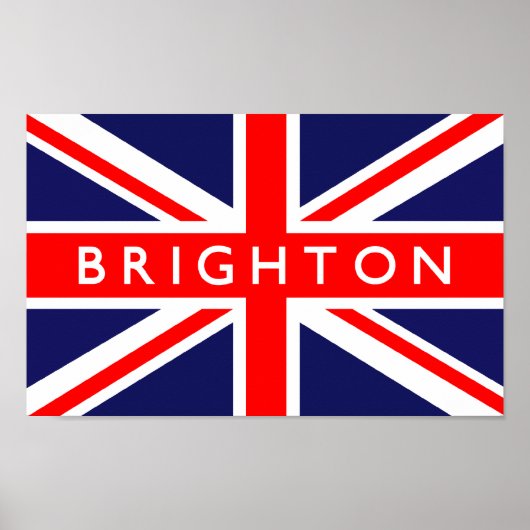 Brighton UK Flag ポスター (正面)