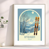 Brighton Utah ski resort vacation Poster ポスター