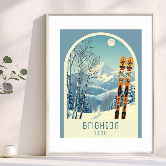 Brighton Utah ski resort vacation Poster ポスター