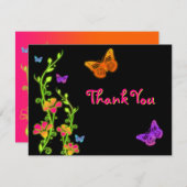 Brightsネオンバルミツワーのサンキューカード サンキューカード (正面/裏面)