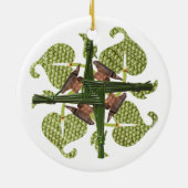 Brigidの十字のオーナメント セラミックオーナメント (裏面)