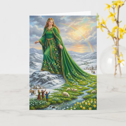 Brigid’s Mantle (Bringing the Spring) カード (黄色い花)