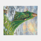 Brigid’s Mantle (Bringing the Spring) フリースブランケット (正面(横))