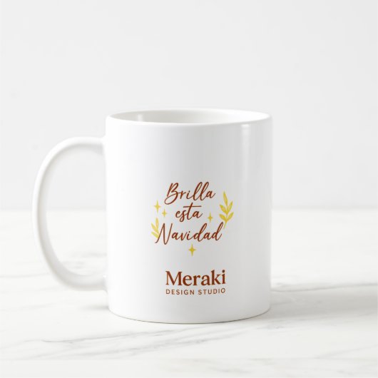 Brilla Esta Navidad | Christmas Mug Design  コーヒーマグカップ (左)