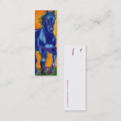 Brillianの青の馬 スキニー名刺 (正面/裏面)