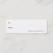 Brillianの青の馬 スキニー名刺 (裏面)