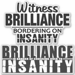 Brilliance対Insanityスタンプ シール